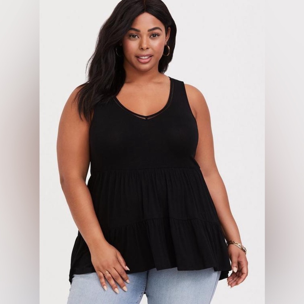 Torrid Super Soft Tiered Babydoll Tank